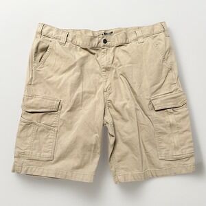 Carhartt Rugged Flex Relaxed Fit Canvas Cargo Work Short Mens Size 42 Dark Khaki